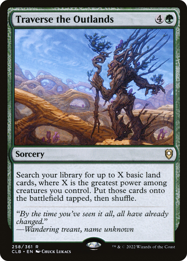 Traverse the Outlands (258) [Commander Legends: Battle for Baldur's Gate] foil - Deck Out Gaming