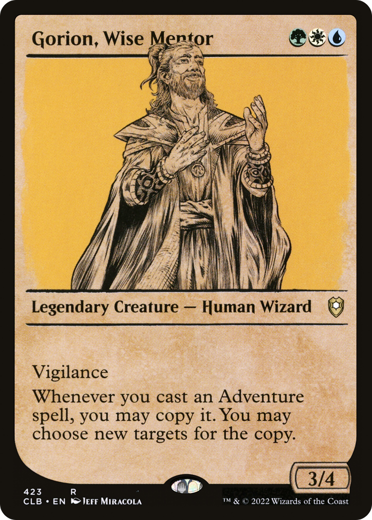 Gorion, Wise Mentor (Showcase) (423) [Commander Legends: Battle for Baldur's Gate] foil - Deck Out Gaming