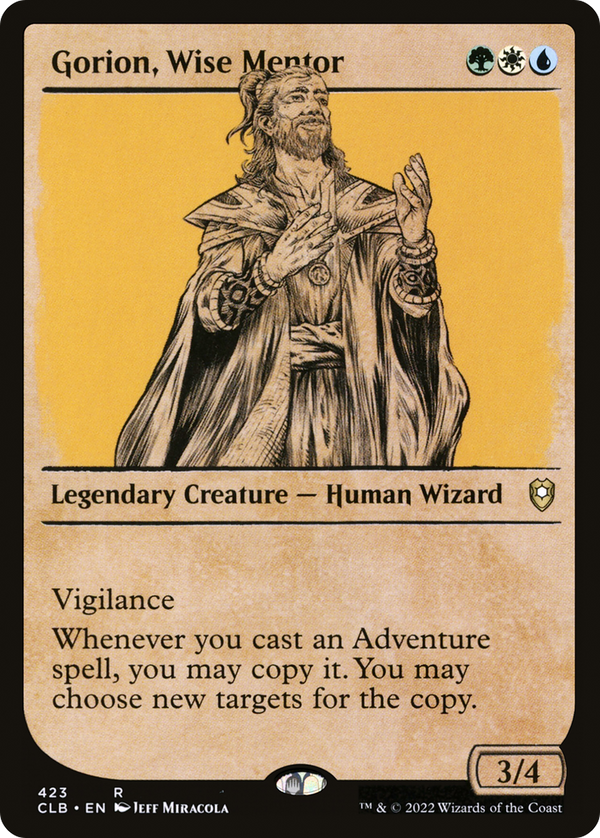 Gorion, Wise Mentor (Showcase) (423) [Commander Legends: Battle for Baldur's Gate] foil - Deck Out Gaming