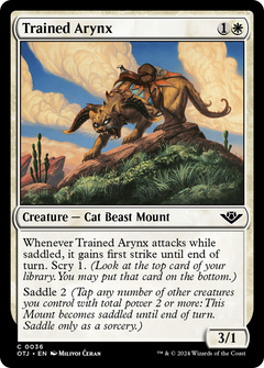 Trained Arynx (36) [Outlaws of Thunder Junction] foil - Deck Out Gaming