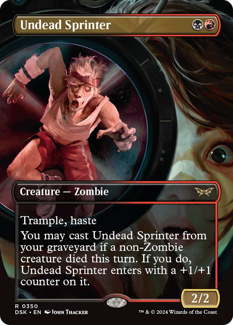 Undead Sprinter (Borderless) (350) [Duskmourn: House of Horror] - Deck Out Gaming