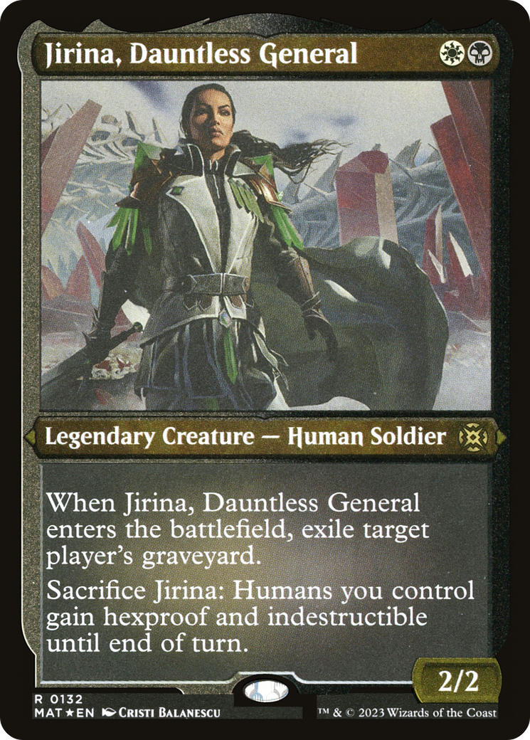 Jirina, Dauntless General (132) [March of the Machine: The Aftermath] etched - Deck Out Gaming