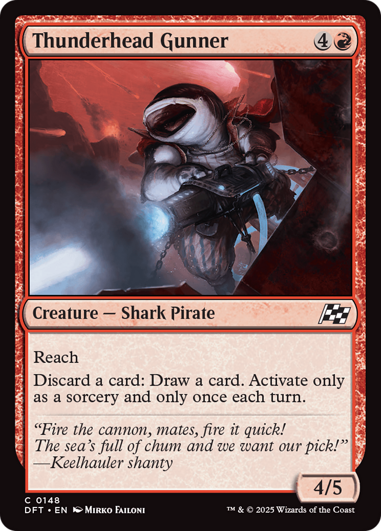 Thunderhead Gunner (148) [Aetherdrift] foil - Deck Out Gaming