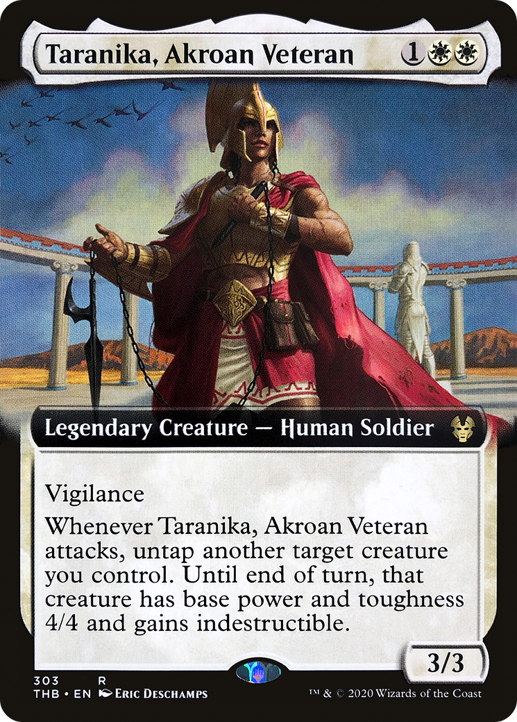 Taranika, Akroan Veteran (Extended Art) (303) [Theros Beyond Death] foil - Deck Out Gaming