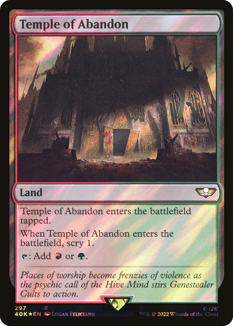 Temple of Abandon (Surge Foil) (297) [Warhammer 40,000 Commander] foil - Deck Out Gaming