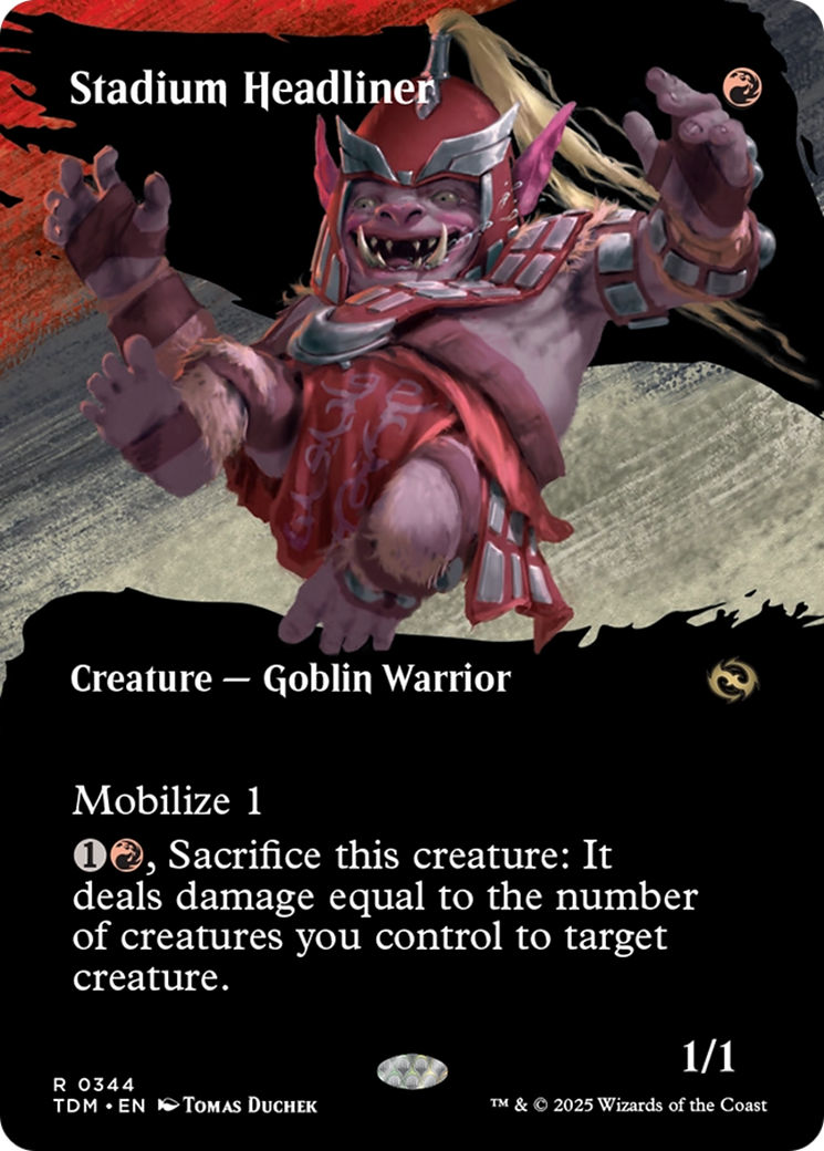 Stadium Headliner (Borderless) (344) [Tarkir: Dragonstorm] foil - Deck Out Gaming