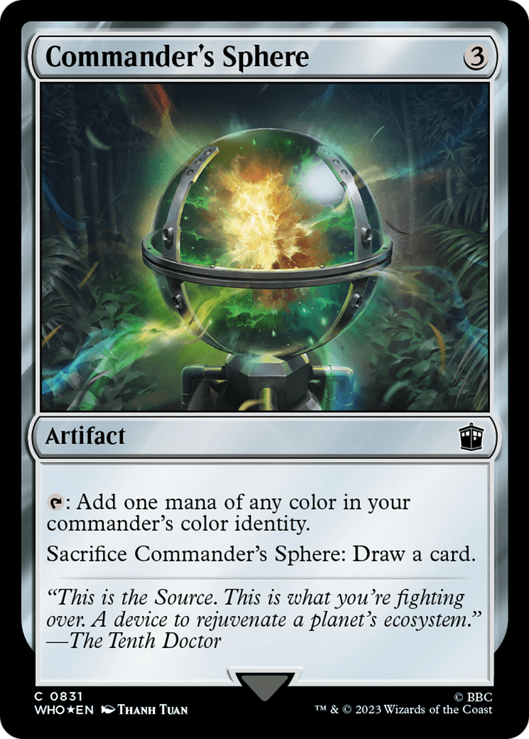 Commander's Sphere (Surge Foil) (831) [Doctor Who] foil - Deck Out Gaming