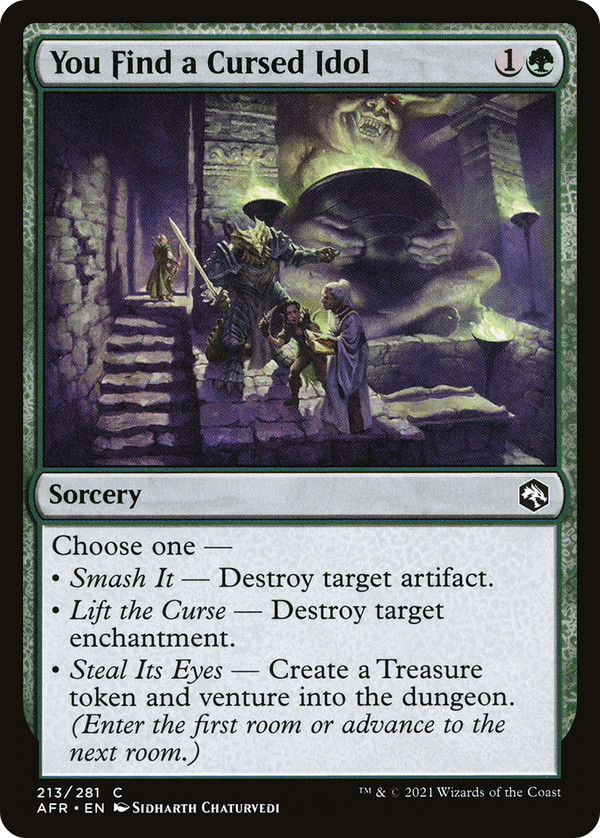 You Find a Cursed Idol (213) [Adventures in the Forgotten Realms] foil - Deck Out Gaming