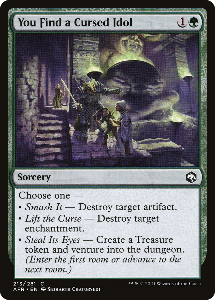 You Find a Cursed Idol (213) [Adventures in the Forgotten Realms] foil - Deck Out Gaming