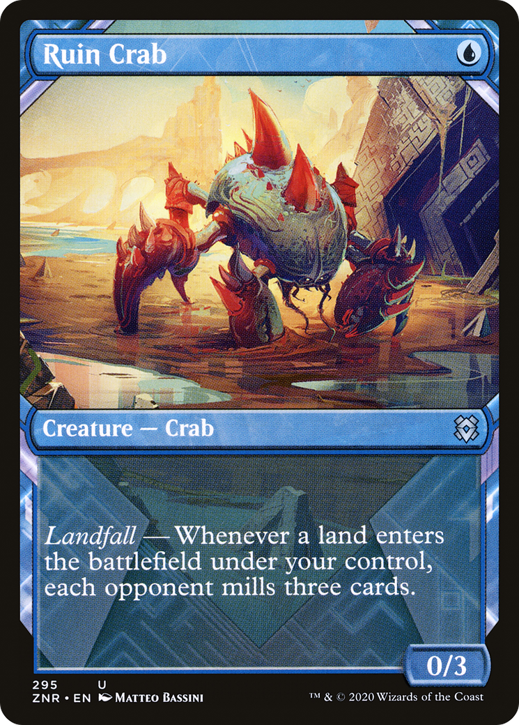 Ruin Crab (Showcase) (295) [Zendikar Rising] foil - Deck Out Gaming