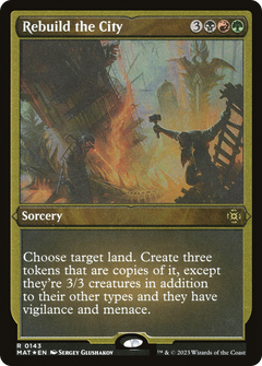 Rebuild the City (143) [March of the Machine: The Aftermath] etched - Deck Out Gaming