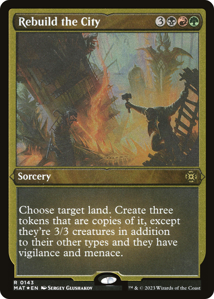 Rebuild the City (143) [March of the Machine: The Aftermath] etched - Deck Out Gaming