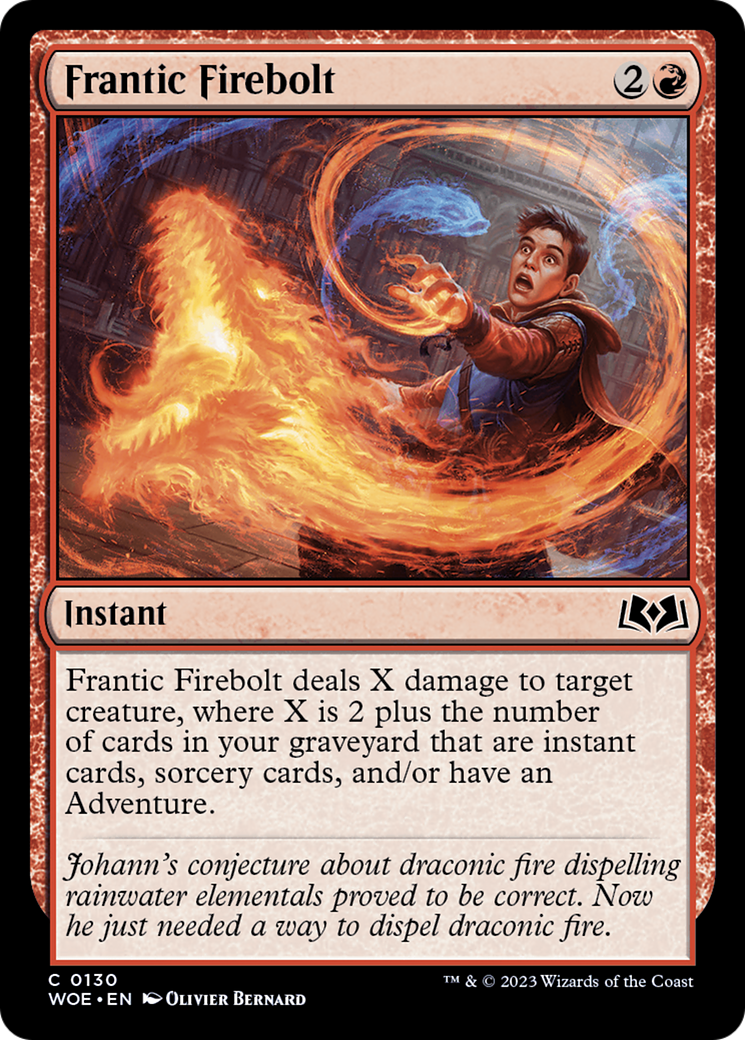 Frantic Firebolt (130) [Wilds of Eldraine] foil - Deck Out Gaming