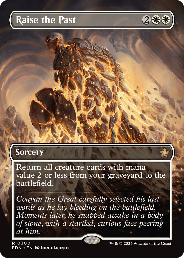 Raise the Past (Borderless) (300) [Foundations] foil - Deck Out Gaming