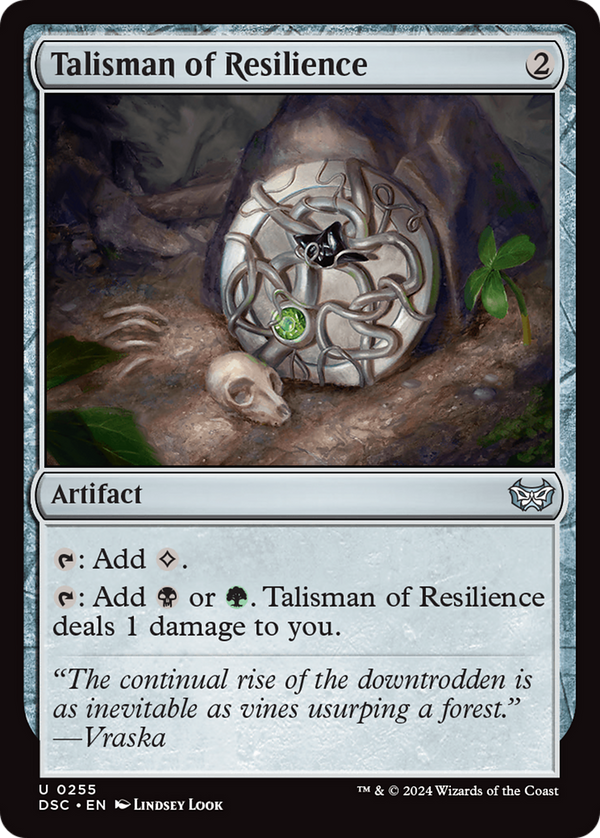 Talisman of Resilience (255) [Duskmourn: House of Horror Commander] - Deck Out Gaming