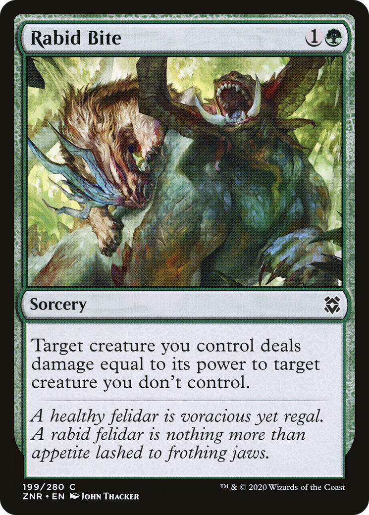 Rabid Bite (199) [Zendikar Rising] - Deck Out Gaming