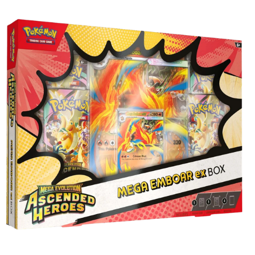 Pokemon ME 2.5 Ascended Heroes - Mega EX Box - Mega Emboar EX (Limit 1 Per Person) - Deck Out Gaming