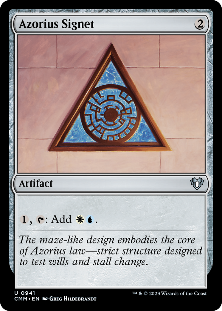 Azorius Signet (941) [Commander Masters] - Deck Out Gaming