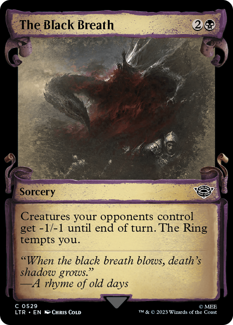 The Black Breath (Showcase Scrolls) (529) [The Lord of the Rings: Tales of Middle-earth] foil - Deck Out Gaming
