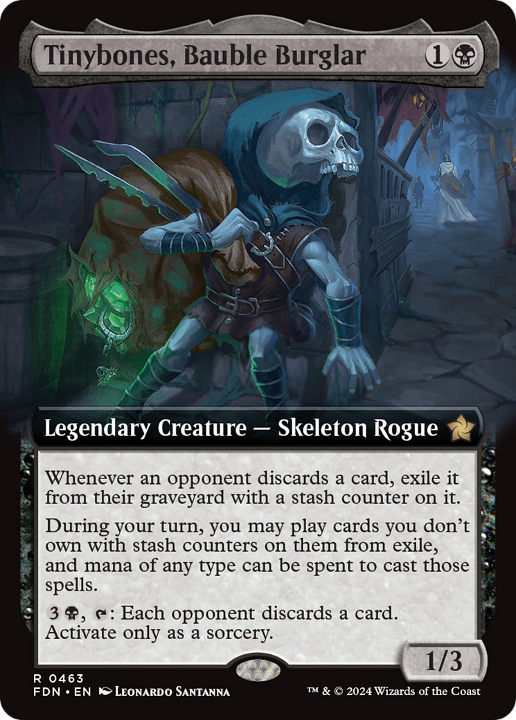 Tinybones, Bauble Burglar (Extended Art) (463) [Foundations] foil - Deck Out Gaming