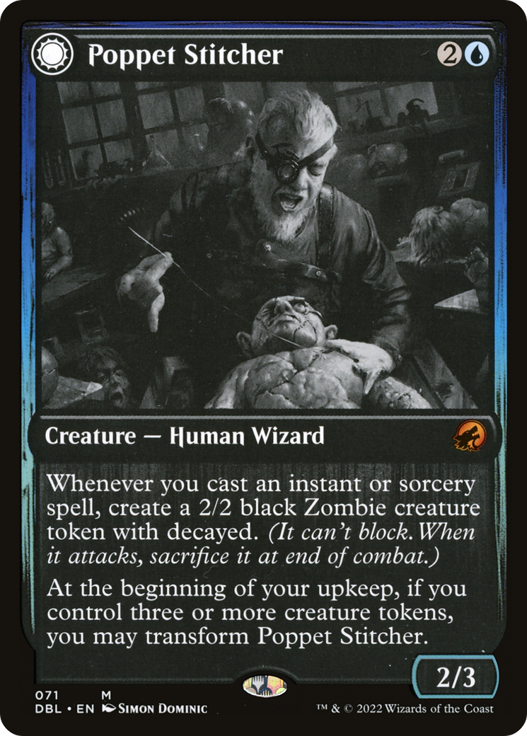 Poppet Stitcher (71) [Innistrad: Double Feature] foil - Deck Out Gaming