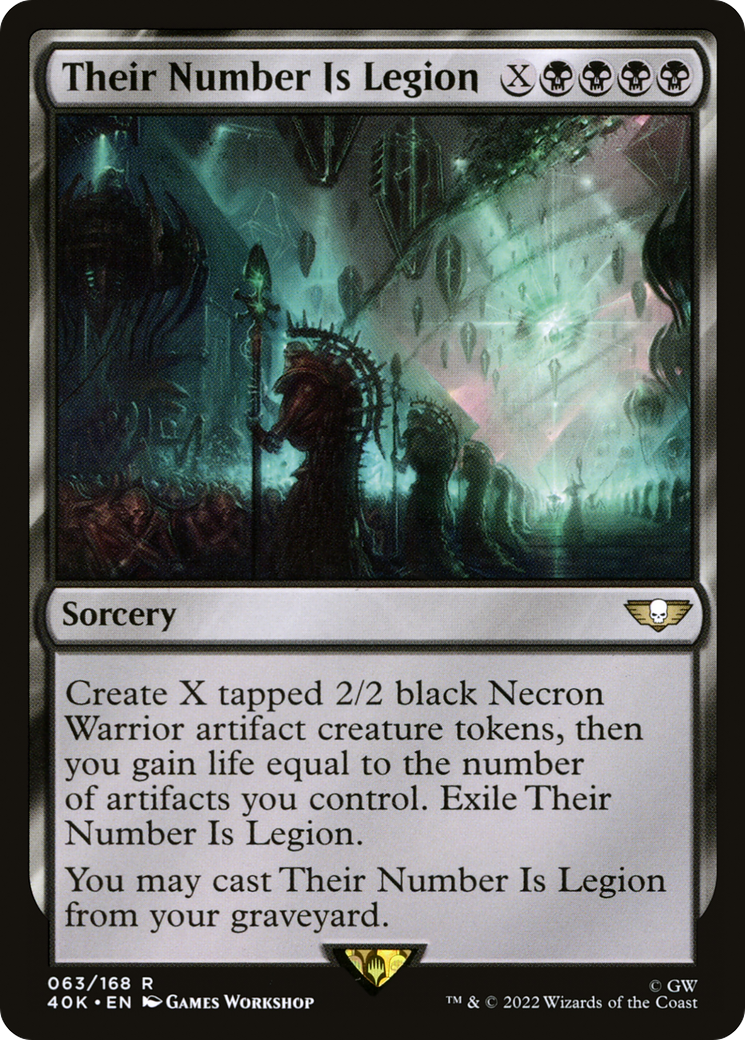 Their Number Is Legion (63) [Warhammer 40,000 Commander] - Deck Out Gaming