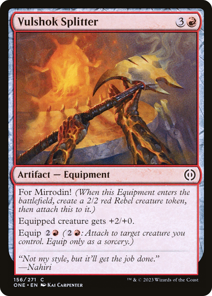 Vulshok Splitter (156) [Phyrexia: All Will Be One] - Deck Out Gaming