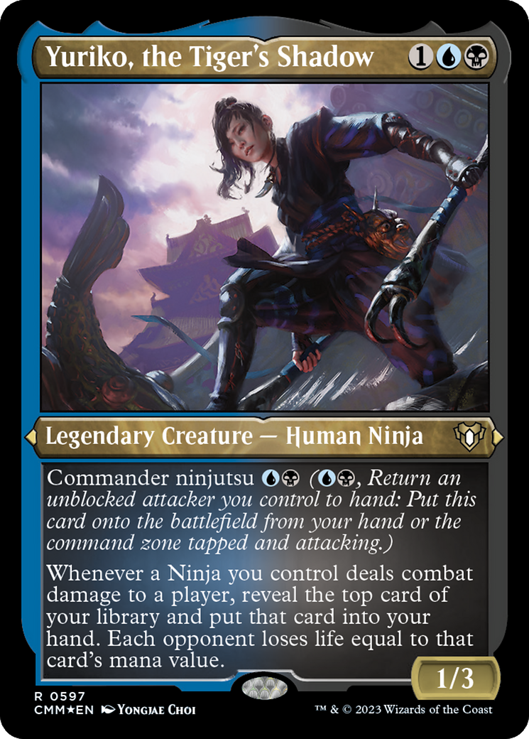 Yuriko, the Tiger's Shadow (597) [Commander Masters] etched - Deck Out Gaming