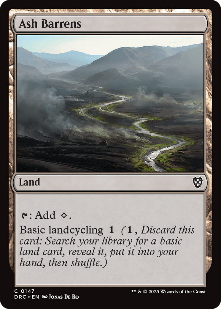 Ash Barrens (147) [Commander: Aetherdrift] - Deck Out Gaming