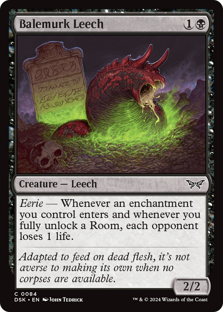 Balemurk Leech (84) [Duskmourn: House of Horror] foil - Deck Out Gaming
