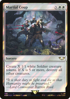 Martial Coup (Surge Foil) (189) [Warhammer 40,000 Commander] foil - Deck Out Gaming