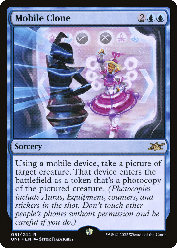 Mobile Clone (51) [Unfinity] foil - Deck Out Gaming