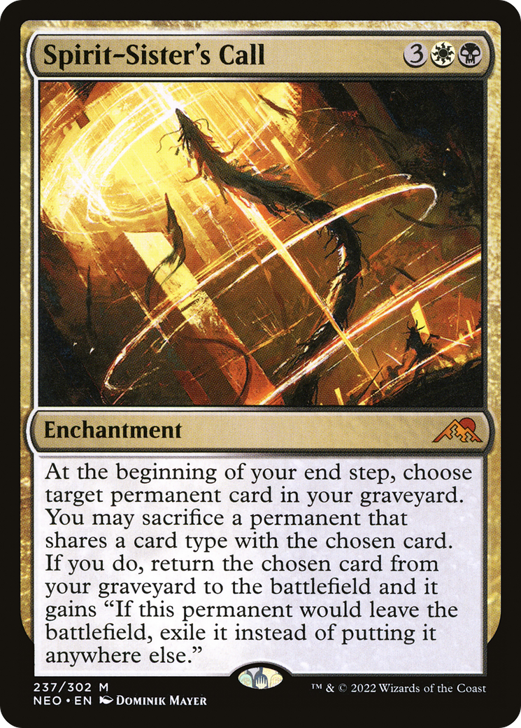 Spirit-Sister's Call (237) [Kamigawa: Neon Dynasty] foil - Deck Out Gaming