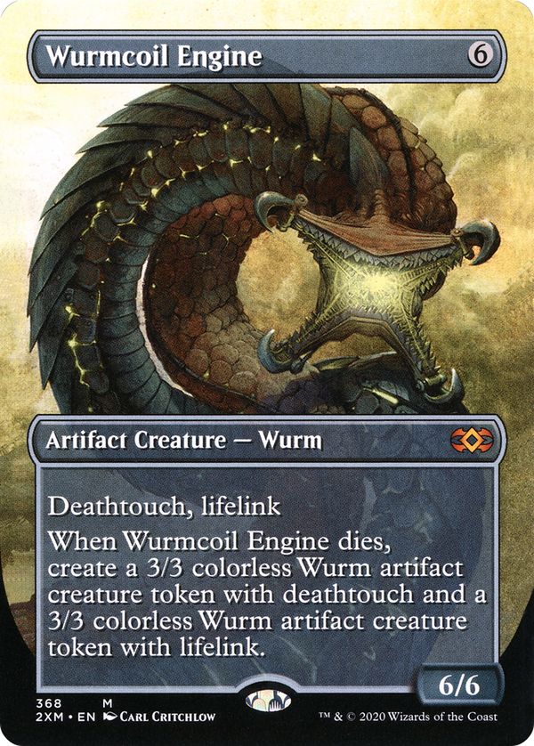 Wurmcoil Engine (Borderless) (368) [Double Masters] foil - Deck Out Gaming