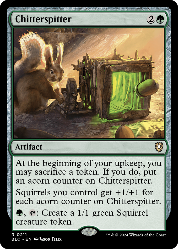 Chitterspitter (211) [Bloomburrow Commander] - Deck Out Gaming