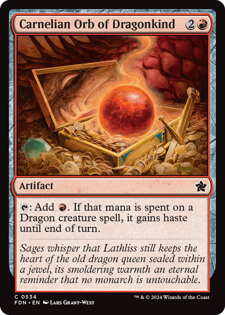 Carnelian Orb of Dragonkind (534) [Foundations] - Deck Out Gaming