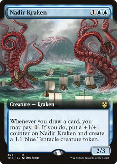 Nadir Kraken (Extended Art) (305) [Theros Beyond Death] foil - Deck Out Gaming
