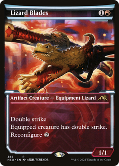 Lizard Blades (Showcase) (385) [Kamigawa: Neon Dynasty] - Deck Out Gaming