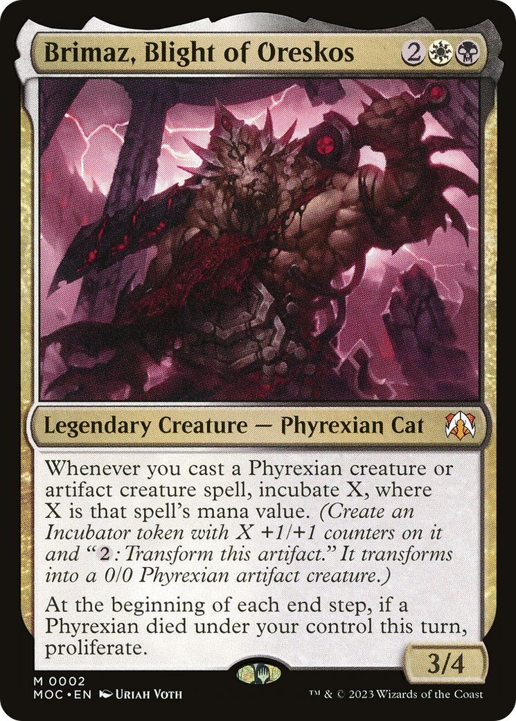 Brimaz, Blight of Oreskos (2) [Commander: March of the Machine] foil - Deck Out Gaming