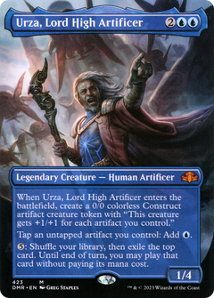 Urza, Lord High Artificer (Borderless) (423) [Dominaria Remastered] foil - Deck Out Gaming