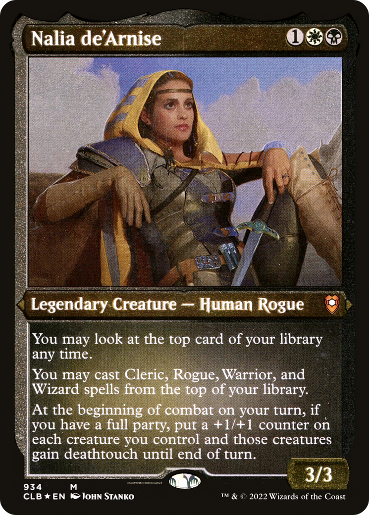Nalia de'Arnise (934) [Commander Legends: Battle for Baldur's Gate] etched - Deck Out Gaming