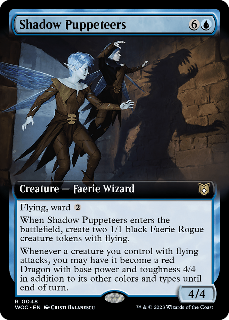 Shadow Puppeteers (Extended Art) (48) [Wilds of Eldraine Commander] - Deck Out Gaming