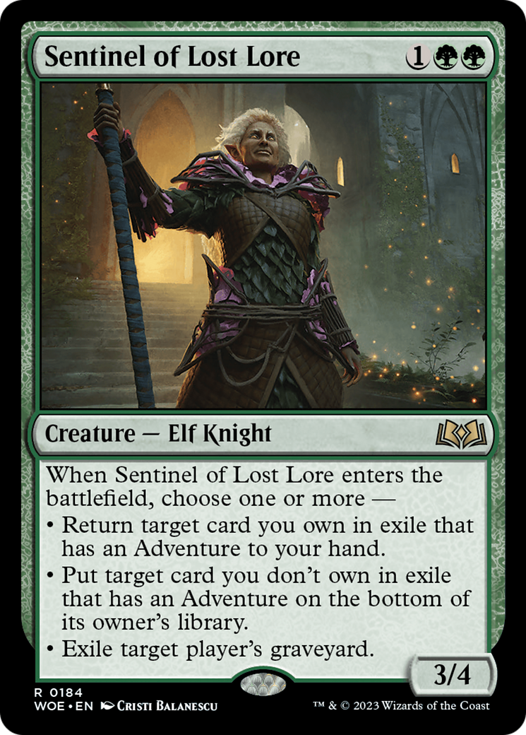Sentinel of Lost Lore (184) [Wilds of Eldraine] - Deck Out Gaming