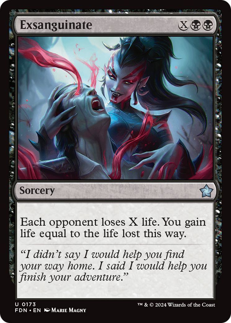 Exsanguinate (173) [Foundations] foil - Deck Out Gaming