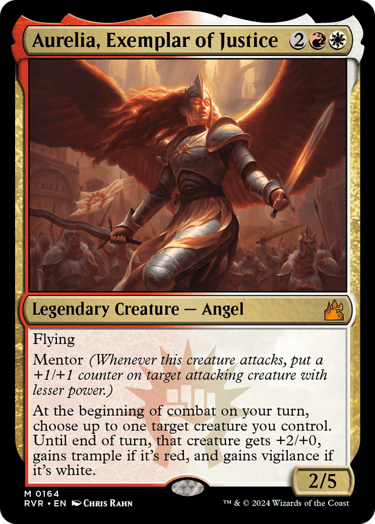 Aurelia, Exemplar of Justice (164) [Ravnica Remastered] foil - Deck Out Gaming