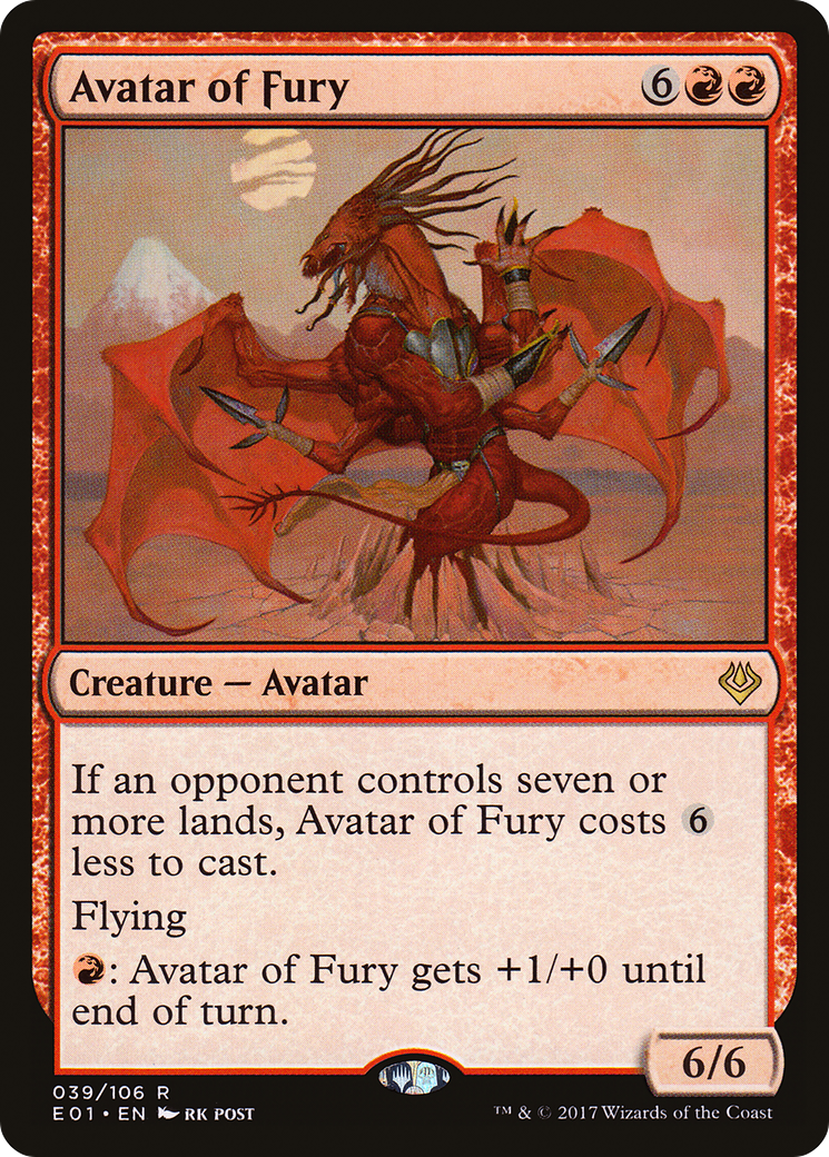 Avatar of Fury (39) [Archenemy: Nicol Bolas] - Deck Out Gaming