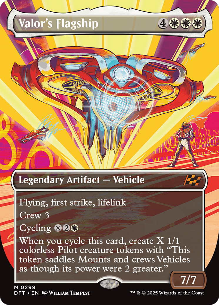 Valor's Flagship (Borderless) (298) [Aetherdrift] - Deck Out Gaming