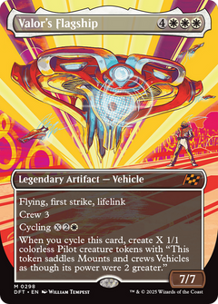 Valor's Flagship (Borderless) (298) [Aetherdrift] - Deck Out Gaming