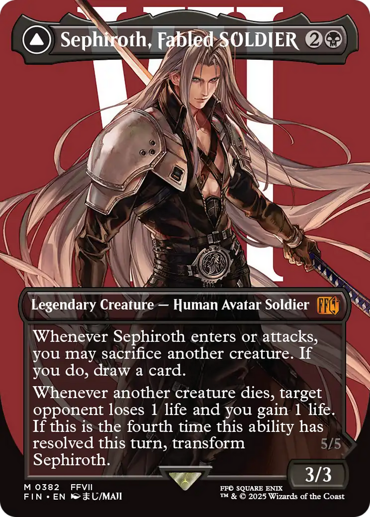 Sephiroth, Fabled SOLDIER // Sephiroth, One-Winged Angel (382) [FINAL FANTASY] - Deck Out Gaming