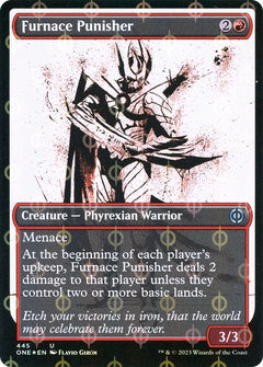 Furnace Punisher (Showcase) (Step-and-Compleat Foil) (445) [Phyrexia: All Will Be One] foil - Deck Out Gaming